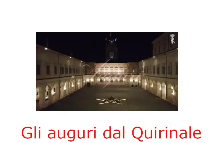 Dal Quirinale auguri social con un video da un drone